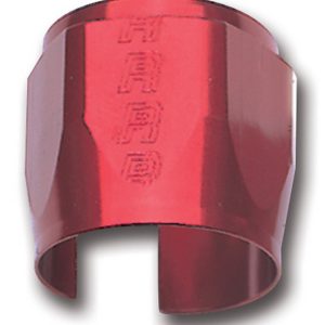 Russell Performance Hose End Fitting Clamp, 6AN, Anodized, Red, Aluminum, Single – 620260
