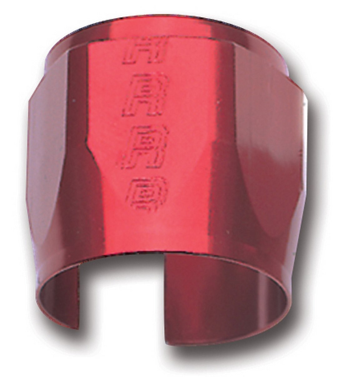 Russell Performance Hose End Fitting Clamp, 6AN, Anodized, Red, Aluminum, Single – 620260