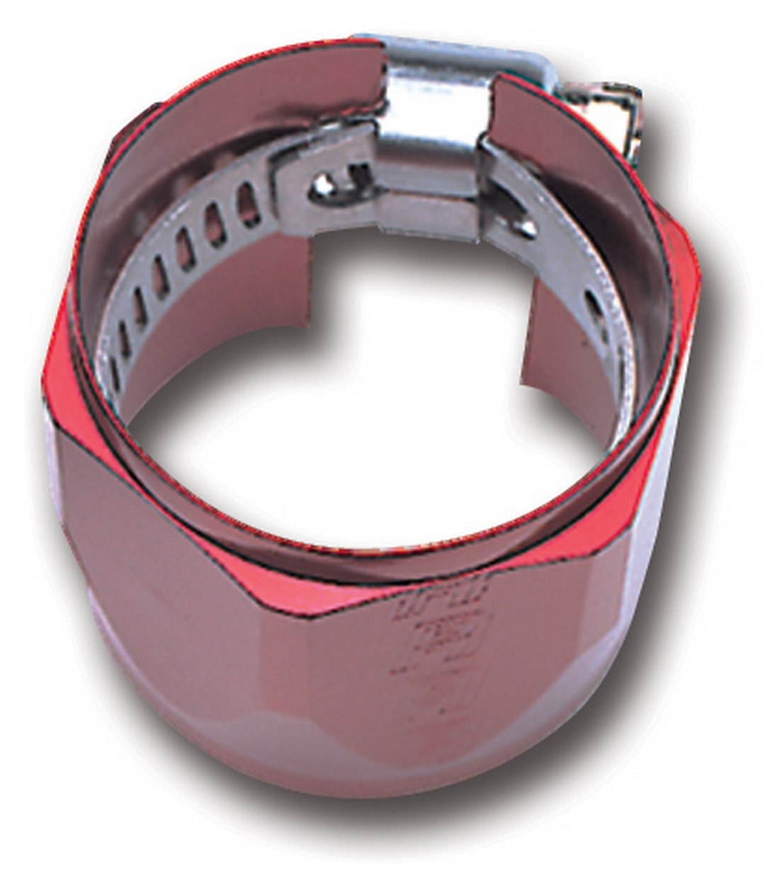 Russell Performance Hose End Fitting Clamp, 6AN, Anodized, Red, Aluminum, Single – 620260