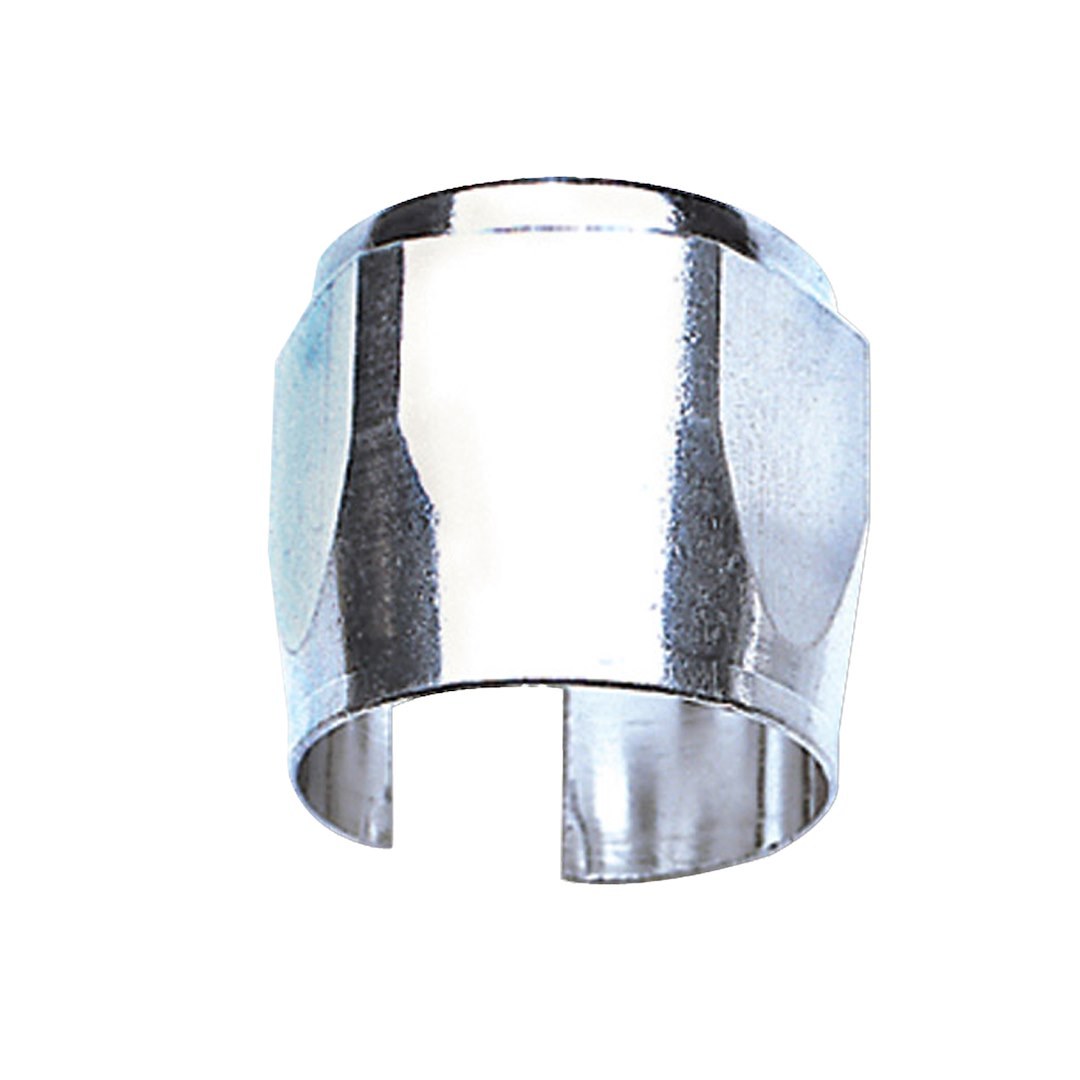 Russell Performance Hose End Fitting Clamp, 6AN, Chrome, Aluminum, Single – 622260
