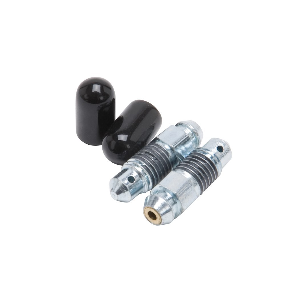 Russell Performance Brake Bleeder Screw, Speed Bleeder, With Check Valve, 5-16-24 Inch Threads, 1 Inch Length, Set of 2 – 639530