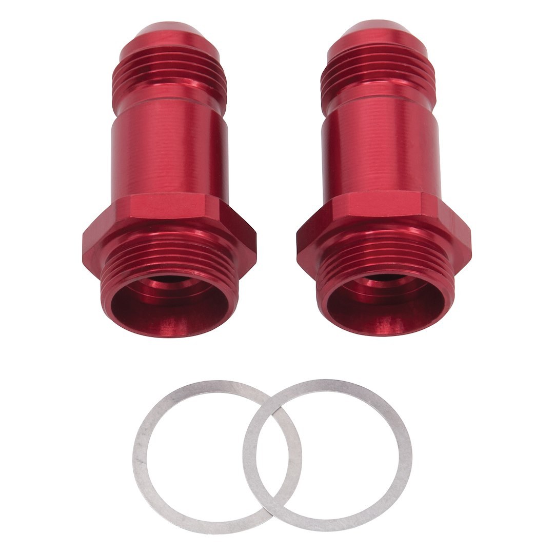 Russell Performance Carburetor Fuel Inlet Fitting, For Use with Holley Dual Feed 750 Through Dominator 1350 Series, -8 AN Hose Diameter – 640210