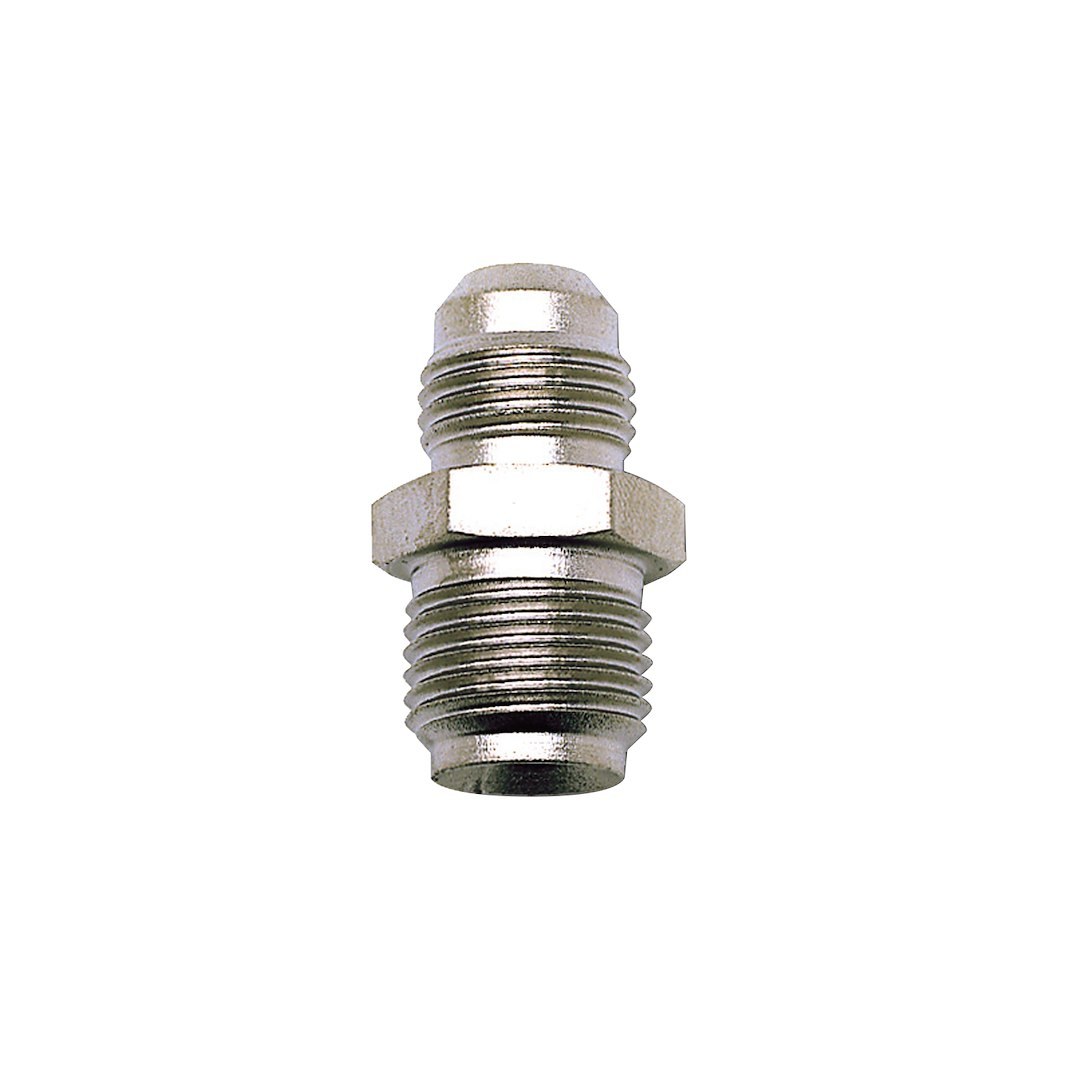 Russell Performance Power Steering Hose Adapter Fitting, Powerflex, -6 AN to 5/8-18 Inch Inverted Flare, Zinc Plated, Silver, Steel, Single – 640380