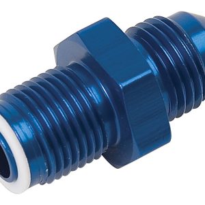 Russell Performance Adapter Fitting, -6 AN to 14 Millimeter to 1.25 O-Ring Seal, Endurashine ™, Silver, Aluminum, Single – 640810