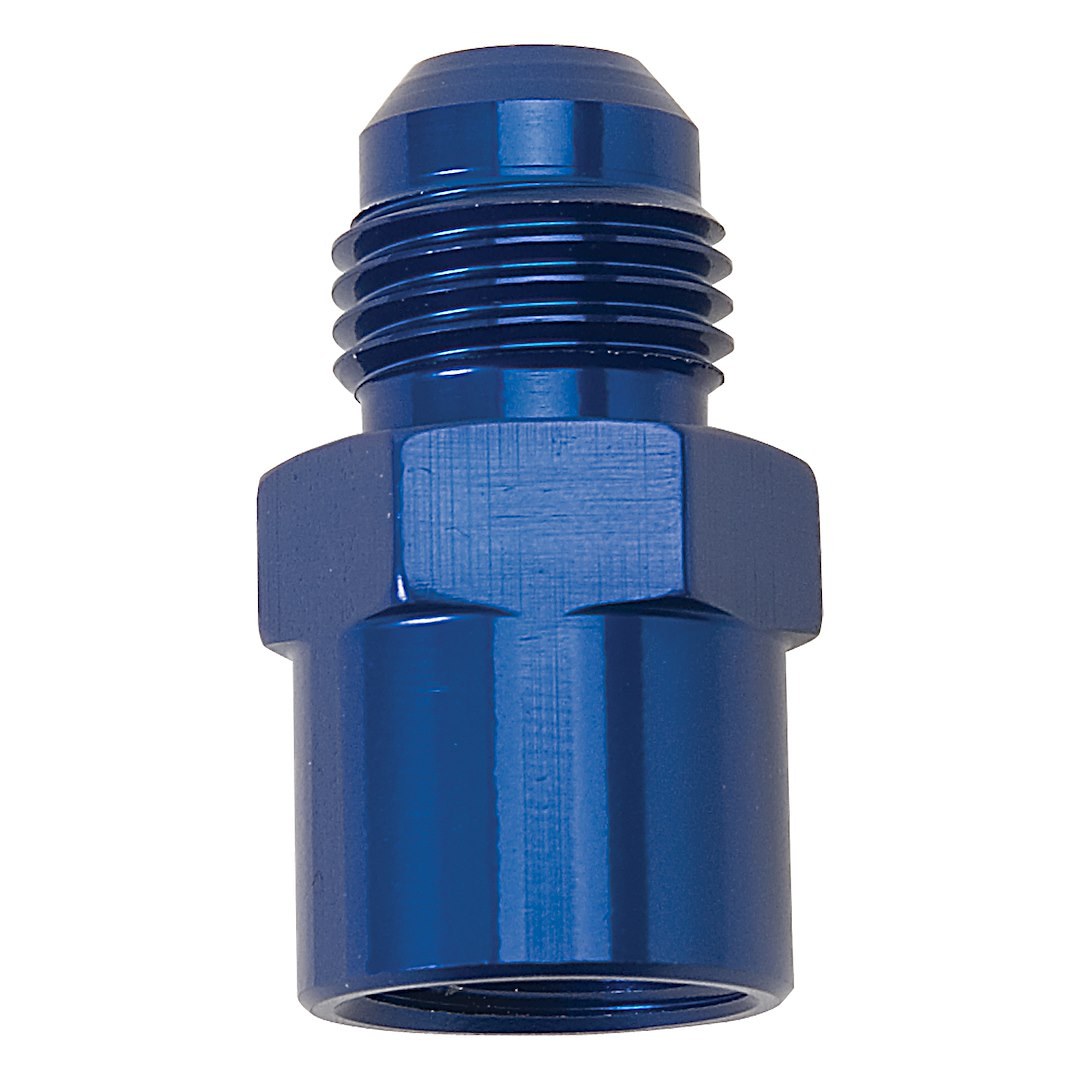 Russell Performance Adapter Fitting, M16 X 1.5 ORB to -6 Flare, Anodized, Blue, Aluminum, Single – 640830
