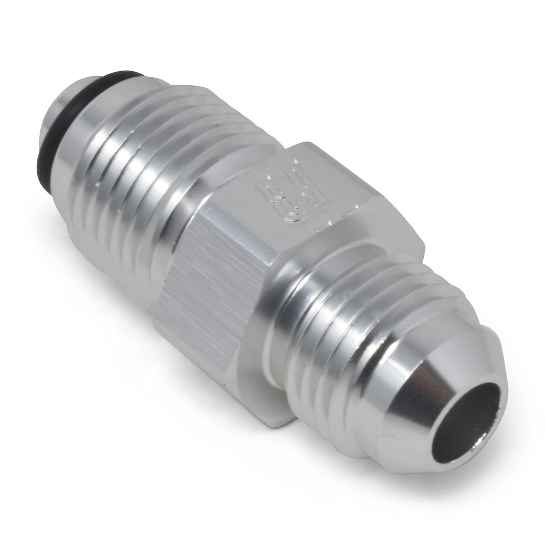 Russell Performance Power Steering Hose Adapter Fitting, Powerflex, -6 AN Male to 1/2-20 Inch O-Ring Seal, Anodized, Clear, Aluminum, Single – 648010
