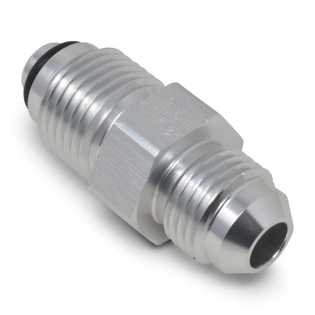 Russell Performance Power Steering Hose Adapter Fitting, Powerflex, -6 AN to 16 Millimeter X 1.5 O-Ring Seal, Endurashine ™, Silver, Aluminum – 648060