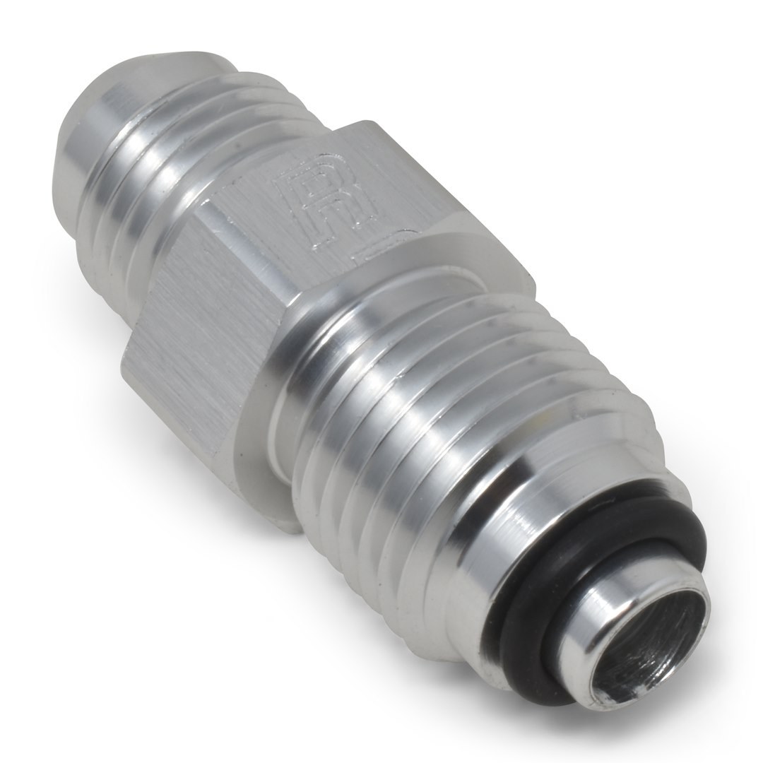 Russell Performance Power Steering Hose Adapter Fitting, Powerflex, -6 AN to 16 Millimeter X 1.5 O-Ring Seal, Endurashine ™, Silver, Aluminum – 648060