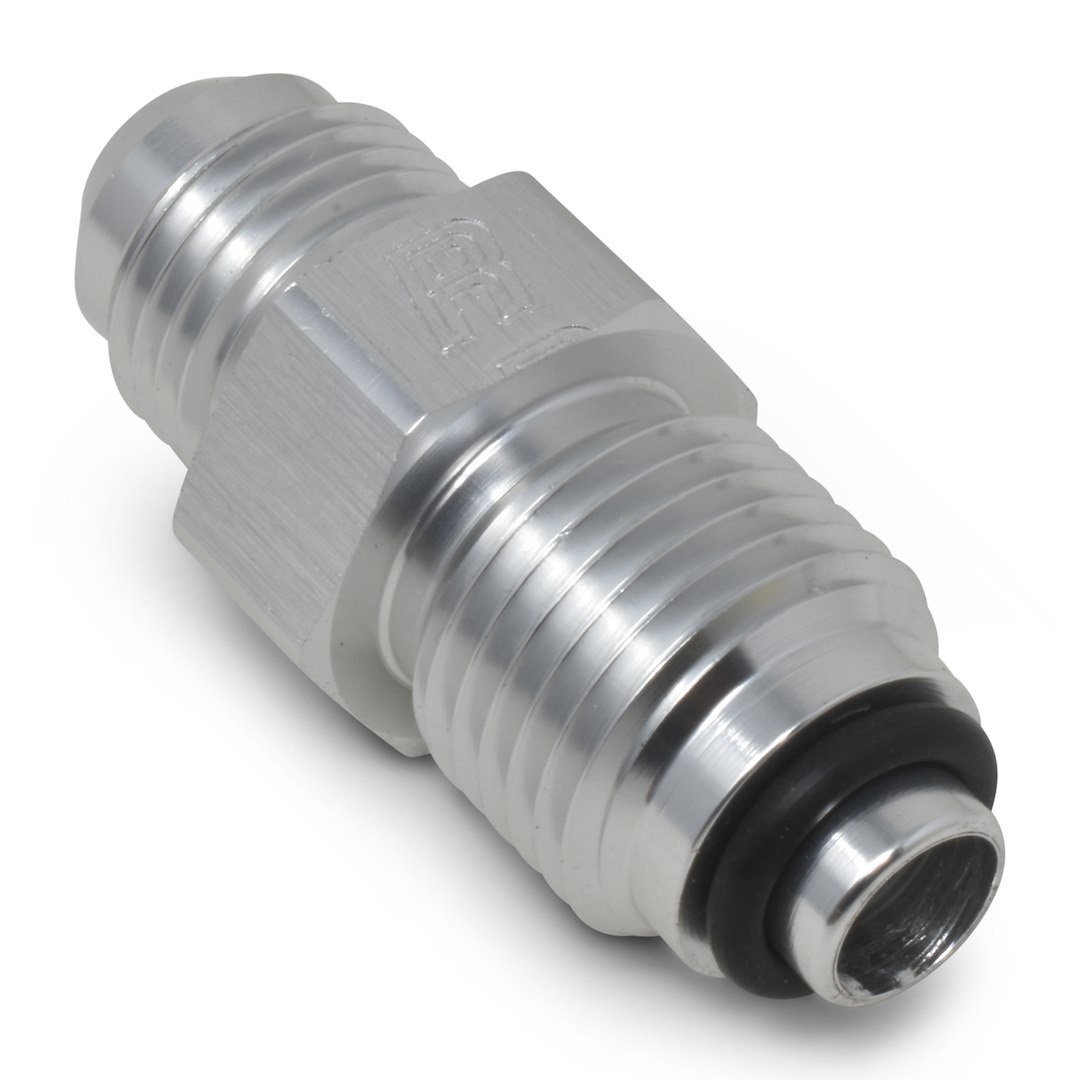 Russell Performance Power Steering Hose Adapter Fitting, Powerflex, -6 AN to 14 Millimeter X 1.5 O-Ring Seal, Endurashine ™, Silver, Aluminum – 648070