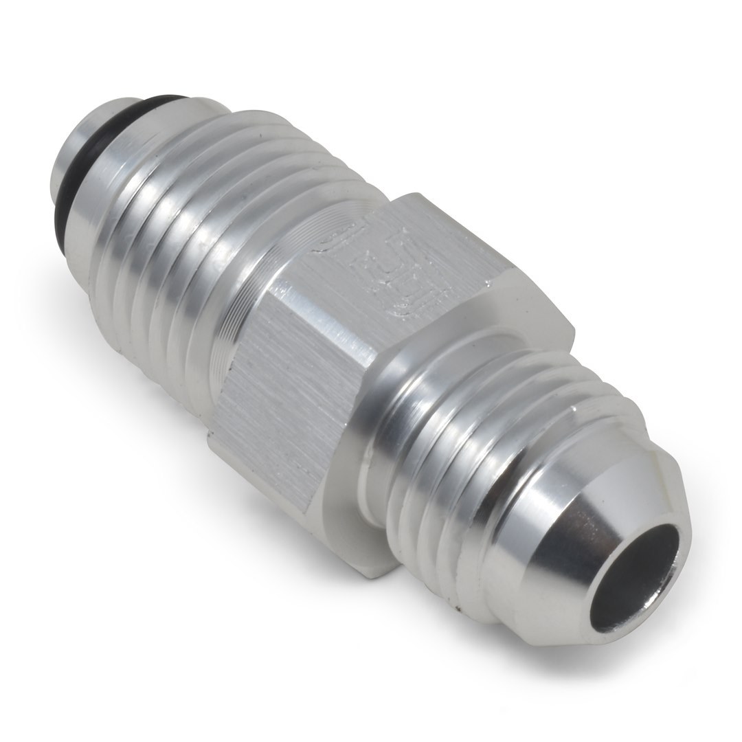 Russell Performance Power Steering Hose Adapter Fitting, Powerflex, -6 AN to 18 Millimeter X 1.5 O-Ring Seal, Endurashine ™, Silver, Steel – 648080