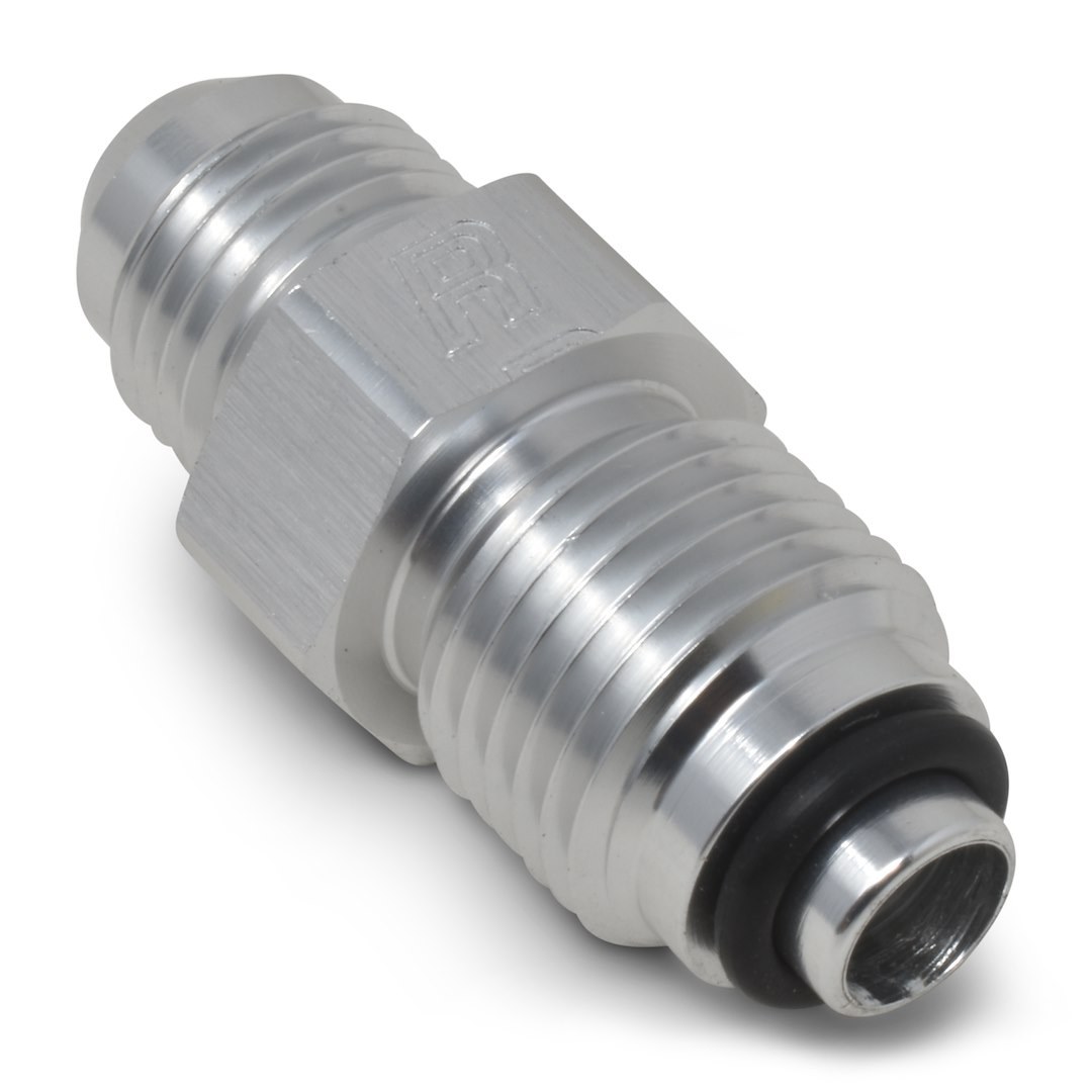 Russell Performance Power Steering Hose Adapter Fitting, Powerflex, -6 AN to 18 Millimeter X 1.5 O-Ring Seal, Endurashine ™, Silver, Steel – 648080