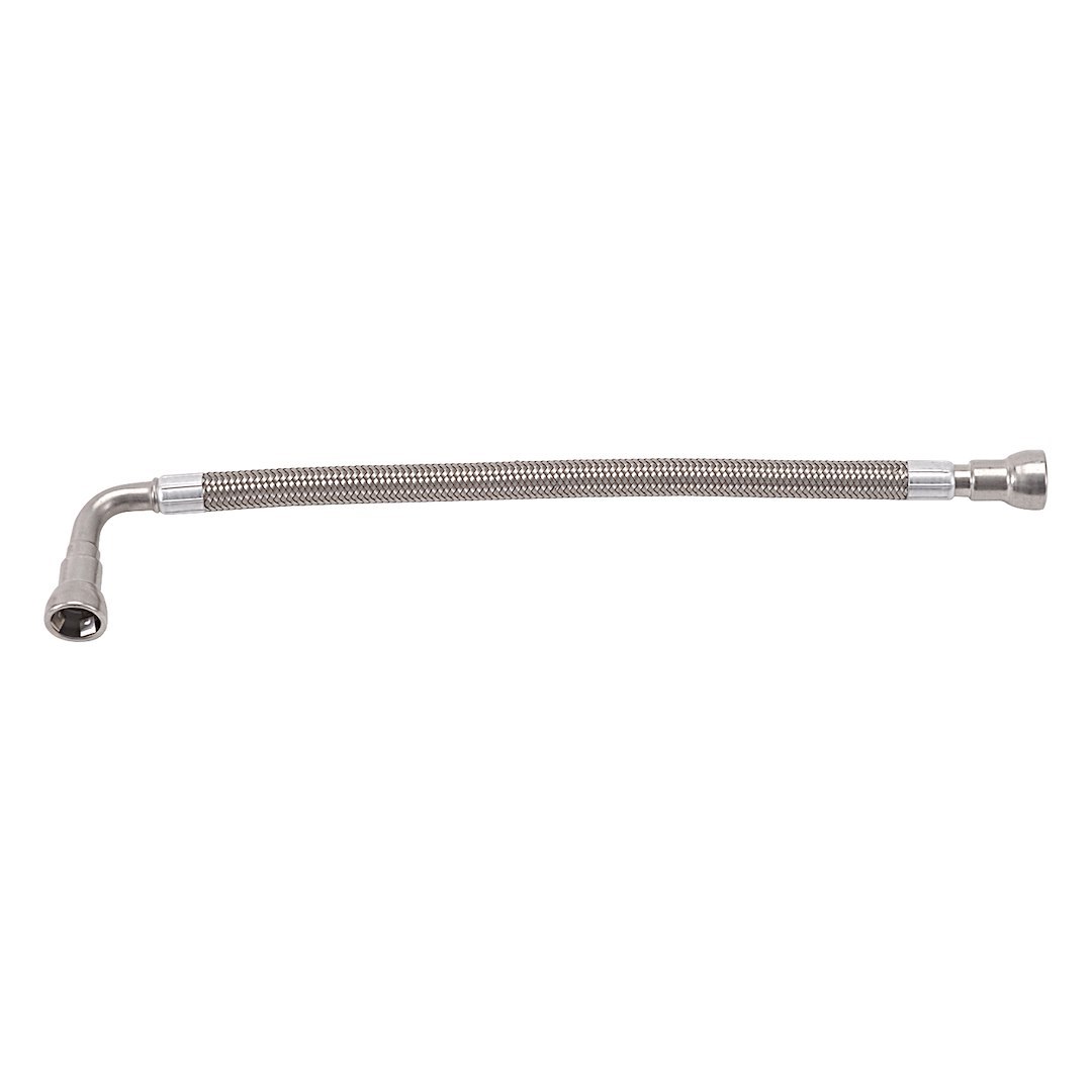Russell Performance Fuel Line, OEM Style Inlet/ Outlet, 3/8 Inch Inside Diameter, Braided Stainless Steel – 651121