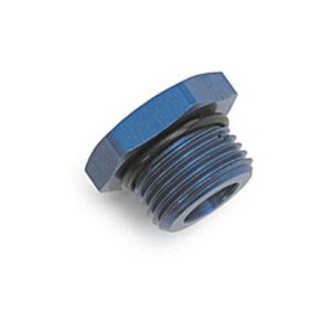 Russell Performance Pipe Plug Fitting, -10 AN Straight Thread, Anodized, Blue, Single – 660290