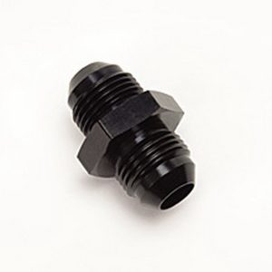 Russell Performance Coupler Fitting, -6 AN Male, Straight, Aluminum, Black, Single – 660353