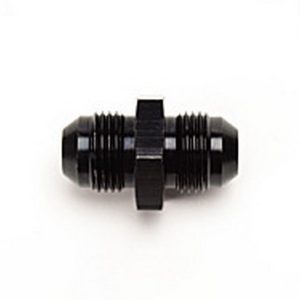 Russell Performance Coupler Fitting, -6 AN Male, Straight, Aluminum, Black, Single – 660353