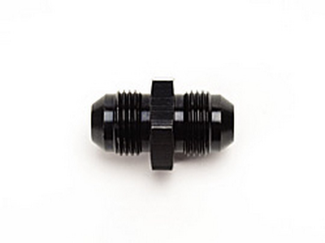 Russell Performance Coupler Fitting, -6 AN Male, Straight, Aluminum, Black, Single – 660353
