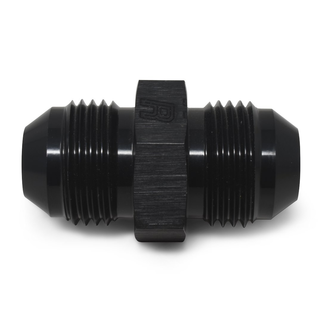 Russell Performance Coupler Fitting, -8 AN Male, Straight, Aluminum, Black, Single – 660363