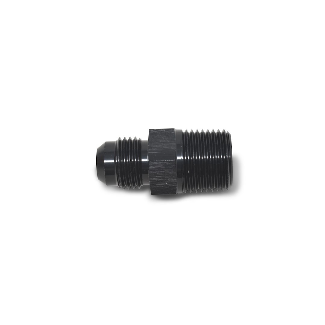 Russell Performance Adapter Fitting, -4 AN to 1/8 Inch NPT, Anodized, Black, Aluminum, Single – 660423