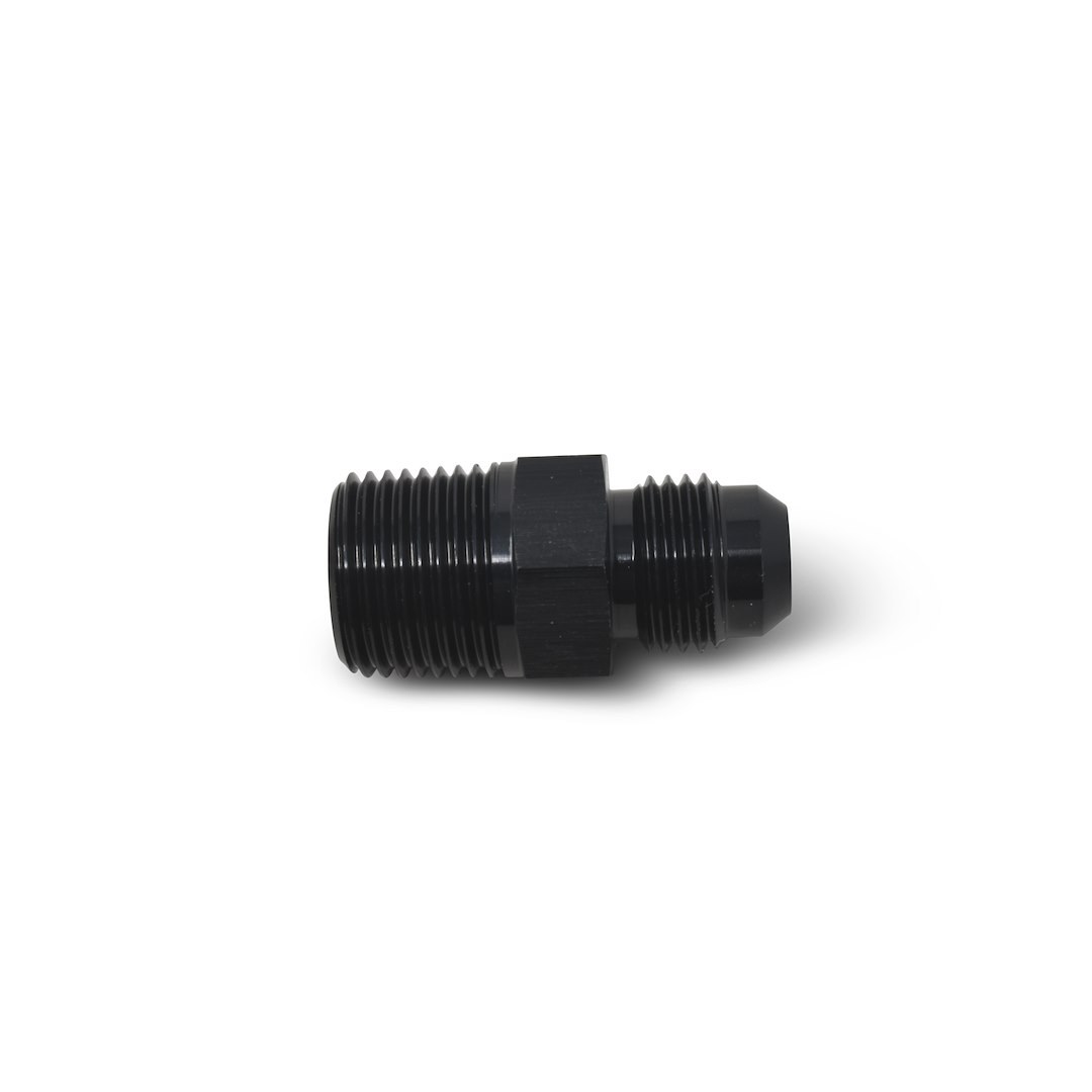 Russell Performance Adapter Fitting, -6 AN to 1/8 Inch NPT, Anodized, Black, Aluminum, Single – 660453