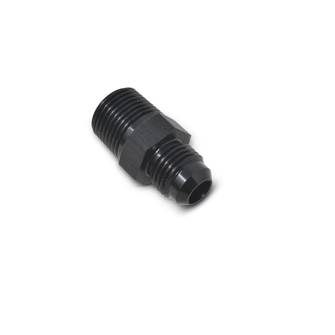 Russell Performance Adapter Fitting, -6 AN to 1/8 Inch NPT, Anodized, Black, Aluminum, Single – 660453