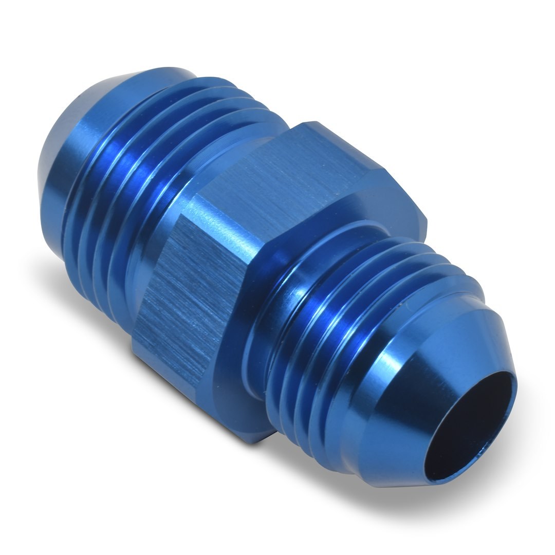Russell Performance Adapter Fitting, -6 AN to -8 AN Flare, Anodized, Blue, Aluminum, Single – 661770