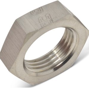 Russell Performance Nut, Bulkhead, 6 Point, 3/8 Inch -24 Thread Size, Endurashine ™ Silver, Aluminum, Single – 661871