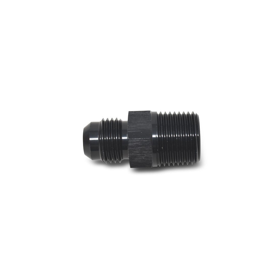 Russell Performance Adapter Fitting, -10 AN to 3/8 Inch NPT, Anodized, Black, Aluminum, Single – 670033
