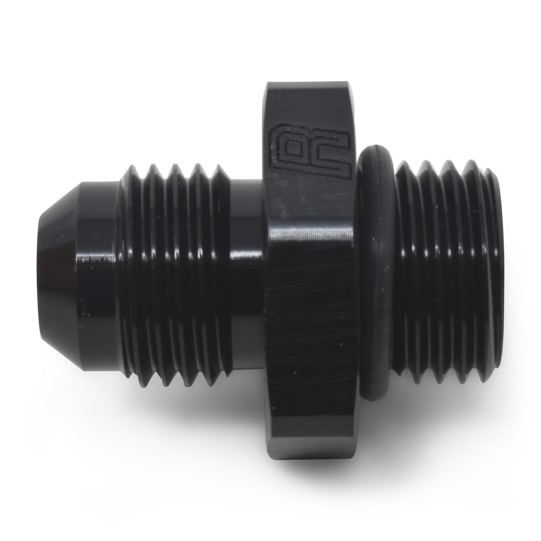 Russell Performance Coupler Fitting, -10 AN Male, Straight, With O-Ring, Aluminum, Black, Single – 670710
