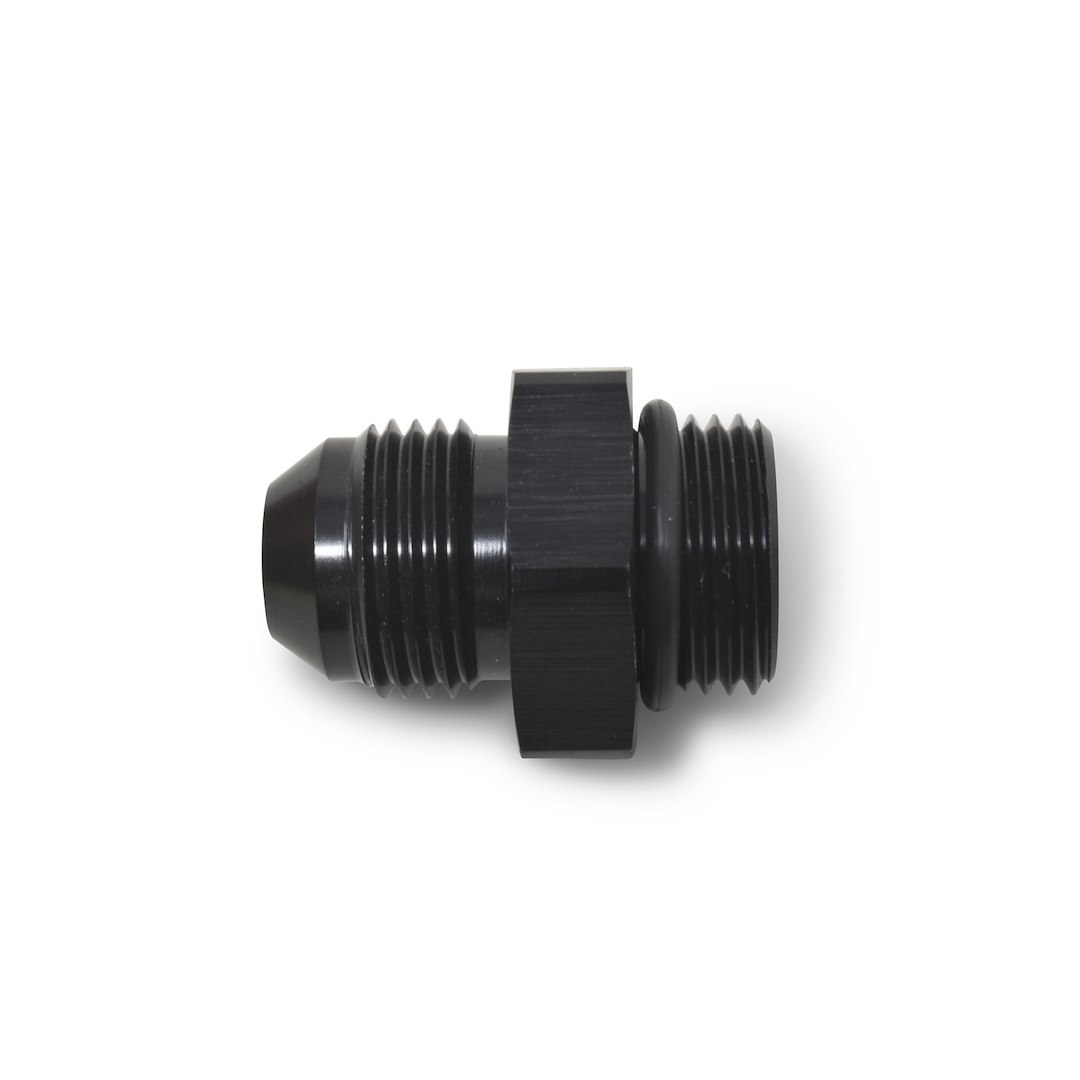 Russell Performance Adapter Fitting, 8AN to 6AN Radius Port, Anodized, Black, Aluminum, Single – 670930