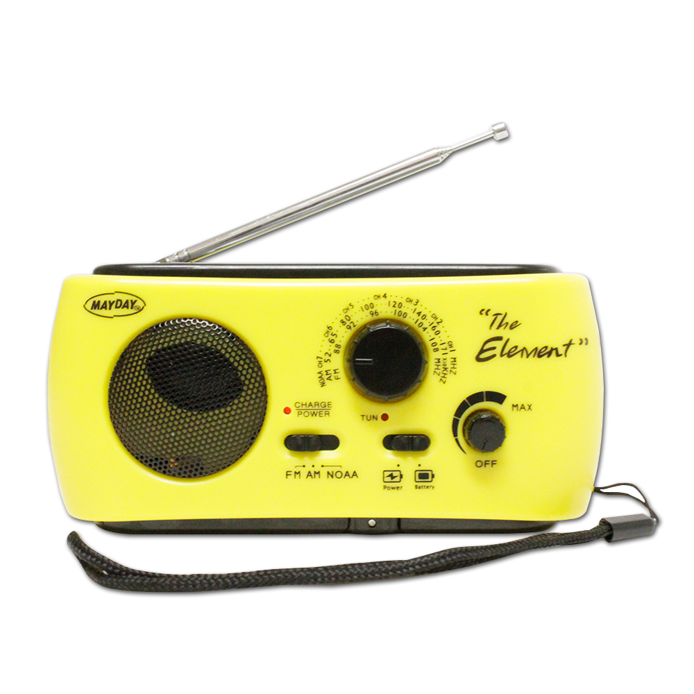 Ready Amer Radio, The Element, Portable, AM/ FM/ Noaa, USB Jack, USB Jack Input, Without Ipod/ MP3 Controls, Without GPS – 10200