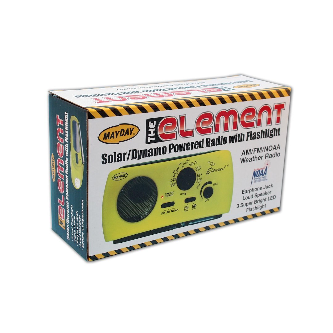 Ready Amer Radio, The Element, Portable, AM/ FM/ Noaa, USB Jack, USB Jack Input, Without Ipod/ MP3 Controls, Without GPS – 10200