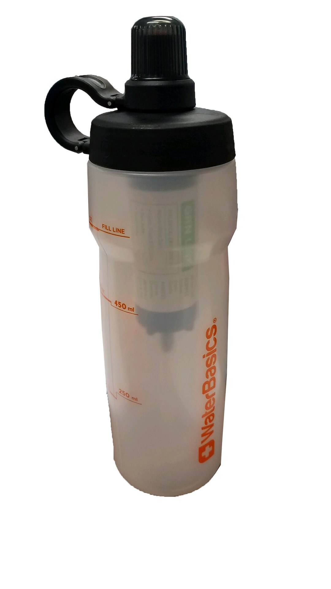 Ready Amer Water Bottle, Aquamira ®, 20 Ounce Capacity, Flip Sip Lid with Straw, Non Insulated, Without Handle, Clear – 73240