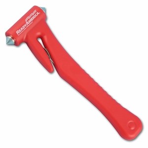 Ready Amer Emergency Hammer, Seat Belt Cutter Razor and Two Headed Window Punch, Bright Orange, 7 Inch Length – 75403