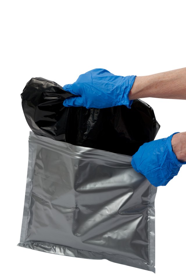 Reliance Toilet Waste Bag, Double Doodie, Use with Hassock/ Luggable Loo Portable Toilets, Black, With Bio-Gel – 2683-03