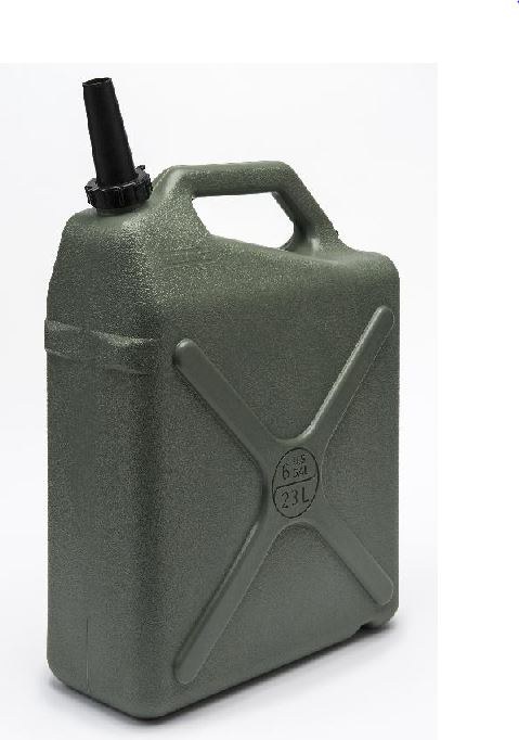 Reliance Liquid Storage Container, Desert Patrol, Green, 6 Gallon, With 3 Piece Spout System, Bpa Free, Jerry Can Style – 8580-43C