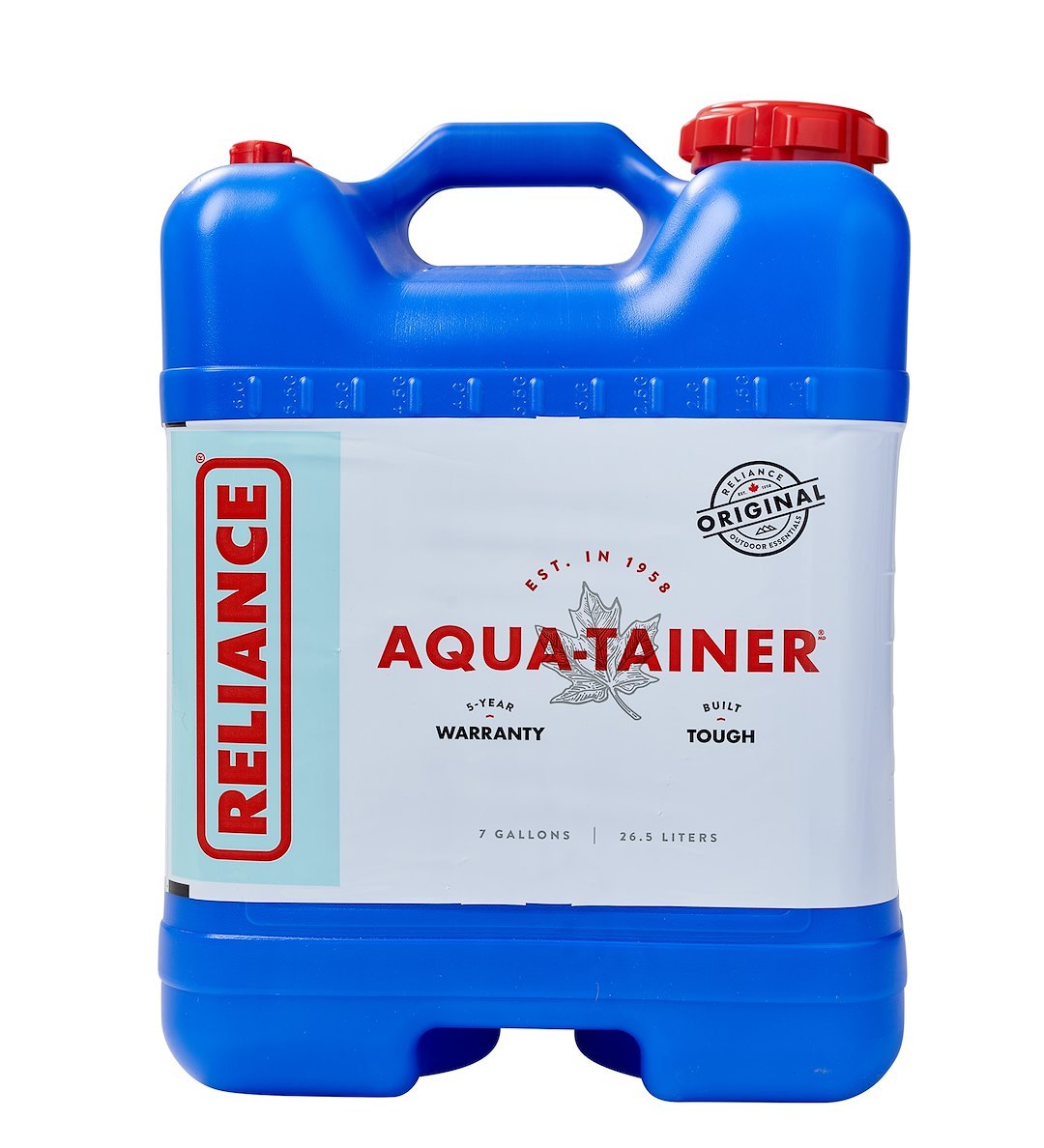 Reliance Water Carrier, Aqua-Tainer, 7 Gallon Capacity, Blue – 9410-03