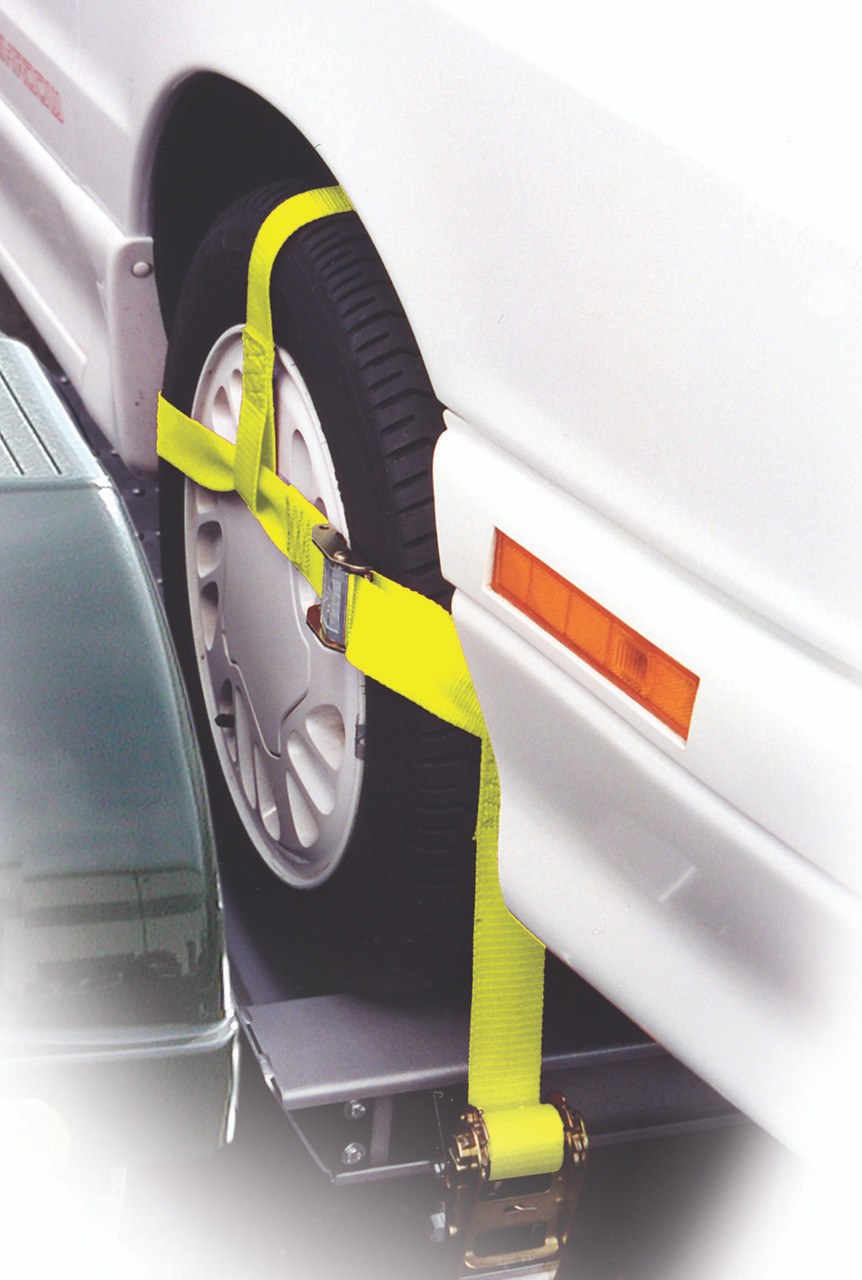 Roadmaster Tie Down Strap, Vehicle Tie Down, For Use with Roadmaster Tow Collies, Fits Up to 30 Inch Diameter X 11 Inch Width Tires – 2150