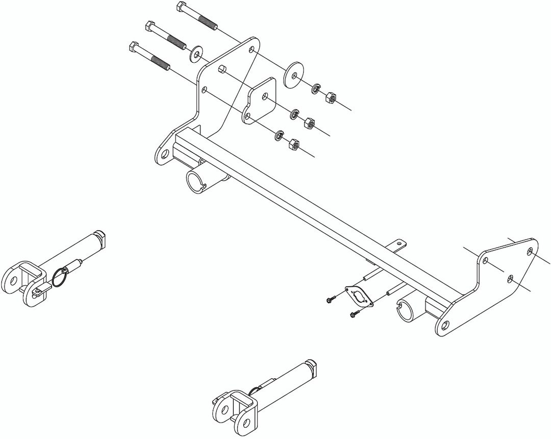 Roadmaster Vehicle Baseplate, Direct-Connect, Removable Tab, Without Safety Cables, With Hardware – 521424-5