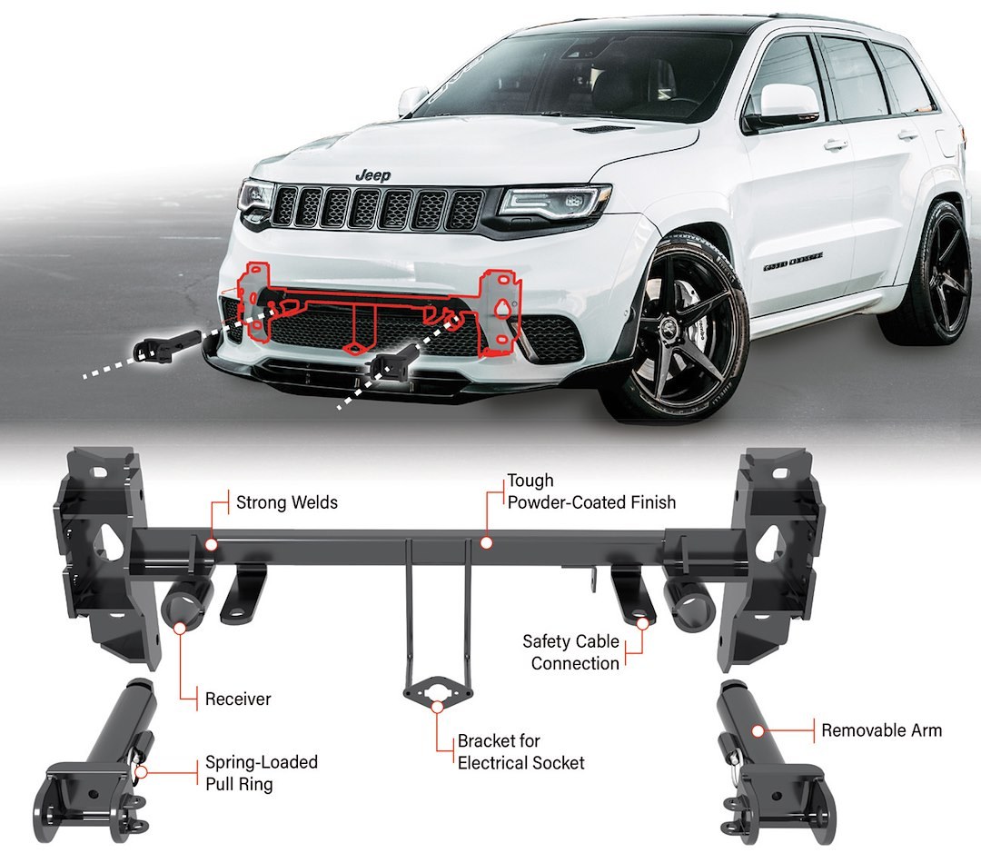 Roadmaster Vehicle Baseplate, Direct-Connect, Removable Tab, Without Safety Cables, With Hardware – 521643-5