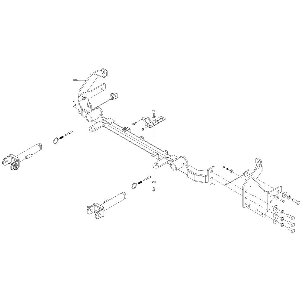 Roadmaster Vehicle Baseplate, EZ5 Twistlock, Removable Tabs, With Safety Cable Hooks – 524480-5