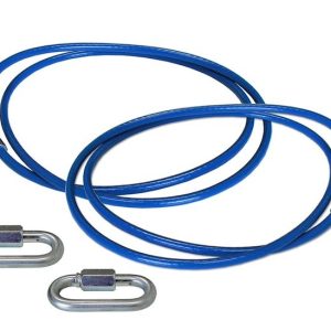 Roadmaster Trailer Safety Cable, 6000 Pound Rated, 64 Inch Length, Galvanized Steel, With Double Snap Hook, Set of 2 – 646