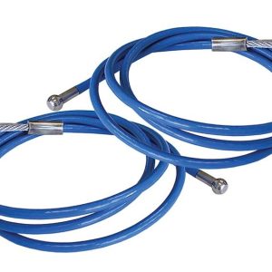 Roadmaster Trailer Safety Cable, Ez-Hook, 6000 Pound Rated, 76 Inch Length, Galvanized Steel, With Snap Hook, Set of 2, Without Anchor Plates – 655-76