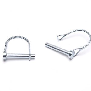Roadmaster Trailer Coupler Safety Pin Clip, Use to Secure Roadmaster Stowmaster or Tracker Tow Bar with the Coupler, Pin with Clasp, Set of 2 – 910026