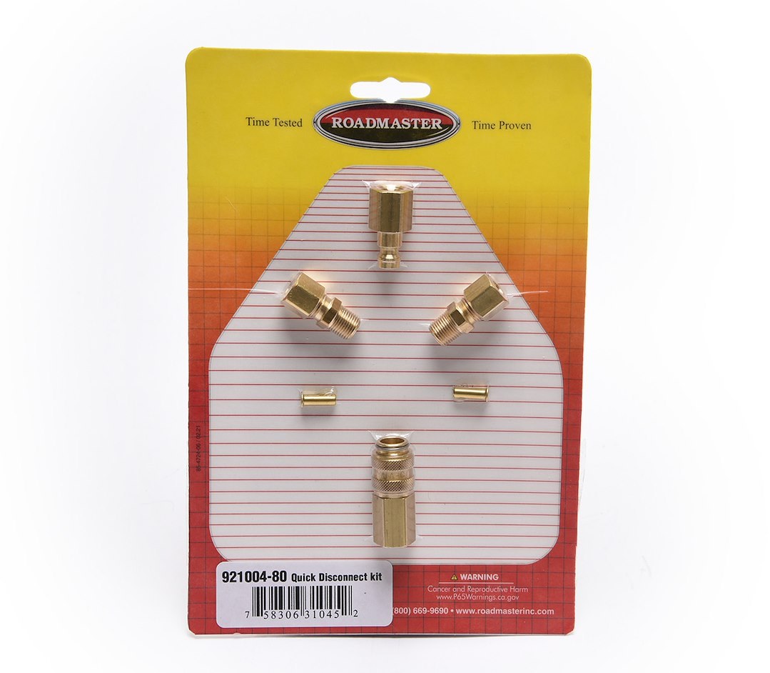 Roadmaster Brake Line Quick Disconnect, Use with Roadmaster Brakemaster 9000/ 9100/ 9060 and 9160, Complete Kit – 921004-80