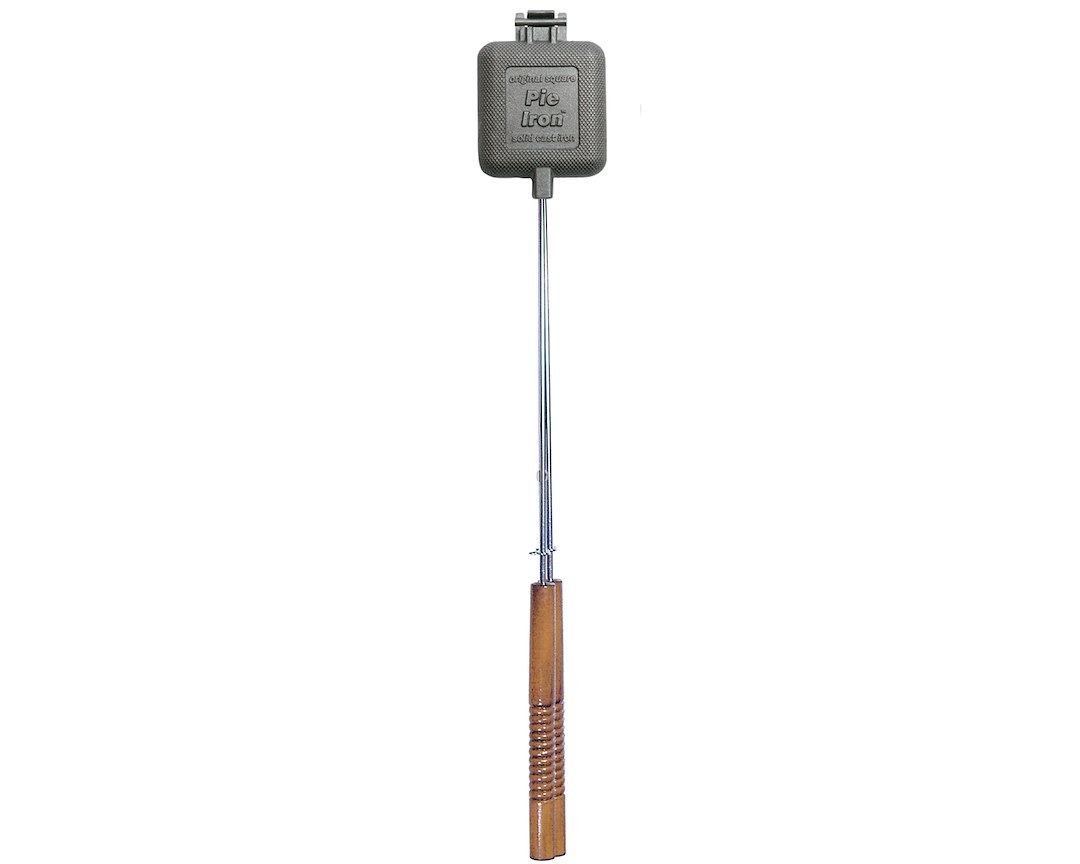 Rome Industy Campfire Cookware, Pie Iron, Cast Iron, Square, 4-1/4 Inch X 4-1/2 Inch Head, 28 Inch Overall Length, With Handle – 1705