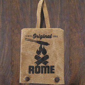 Rome Industy Storage Bag, Campfire Cookware, Use to Cover the Head of a Square or Round Pie Iron, 7-1/2 Inch Length X 6 Inch Width – 1997