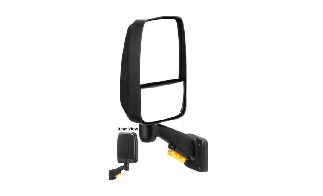 Ramco Exterior Mirror, 9000 Series, Aftermarket Replacement, Used to Reduce Blind Spots, Set of 2, Black, Manual, Non-Foldaway – 9000CCT