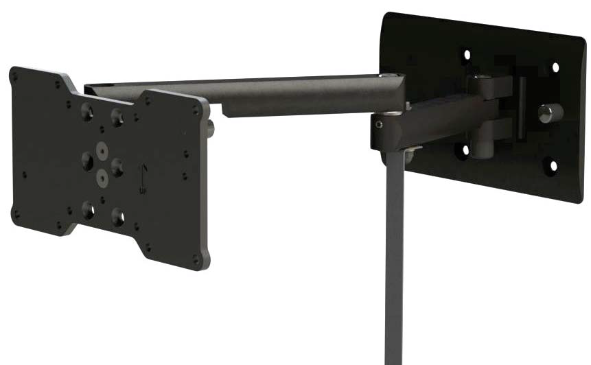 Ramco TV Mount, Wall Mount, Double Swing Tilt Type, 5-1/2 Inch Height X 12-3/4 Inch Width X 2-1/2 Inch Depth, 15 Pound Load Capacity – MSDSL-1
