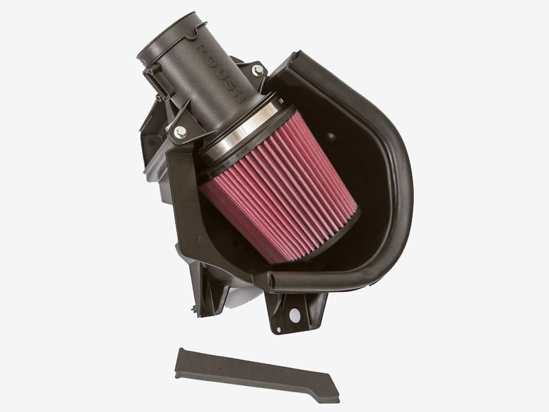 Roush Cold Air Intake, Black Tube, Synthetic Fiber Filter, With Heat Shield – 420131