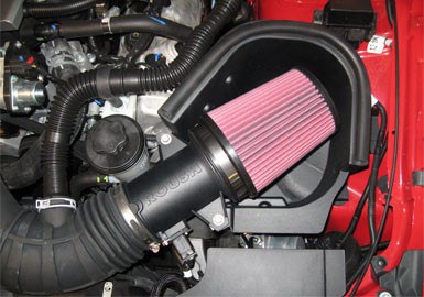 Roush Cold Air Intake, Black Tube, Synthetic Fiber Filter, With Heat Shield – 420131